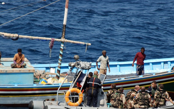 French navy ship begins six-month deployment