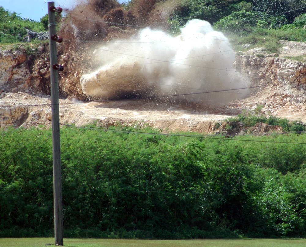 First rock blast of NMCB-1