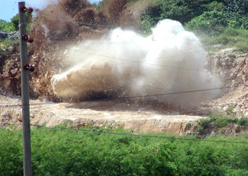 First rock blast of NMCB-1