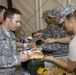 Soldiers feast on Mississippi Shrimp and Gumbo