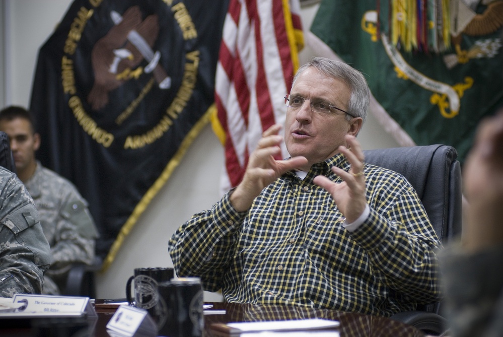 Colorado Gov. Bill Ritter Visits Balad Air Base