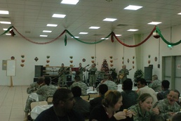 Surge band plays for surge Soldiers