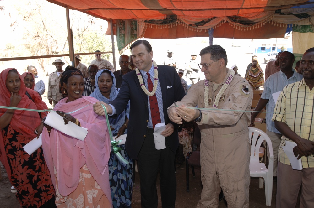 CJTF-HOA, Ambassador Dedicate Tour Ousbo Renovations
