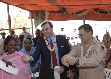 CJTF-HOA, Ambassador Dedicate Tour Ousbo Renovations