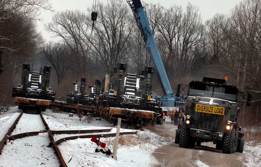 Camp Atterbury Joint Maneuver Training Center receives 32 Heavy Equipment T