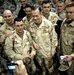 Chairman of the Joint Chiefs of Staff, Navy Adm. Mike Mullen hosts the USO