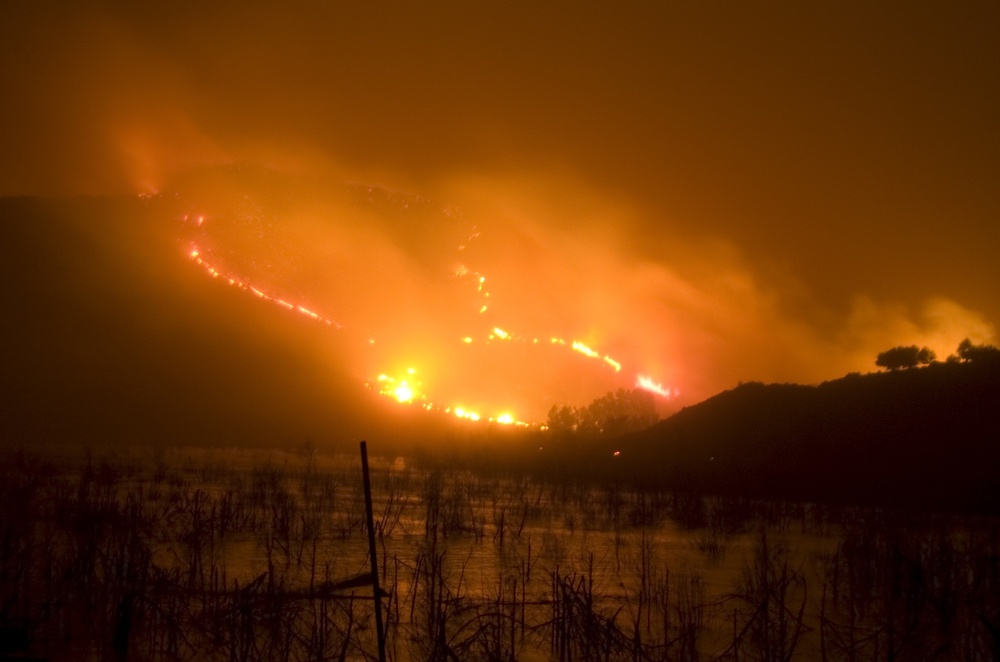 Fires in Rancho Bernardo, California