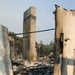 House damaged from California fires