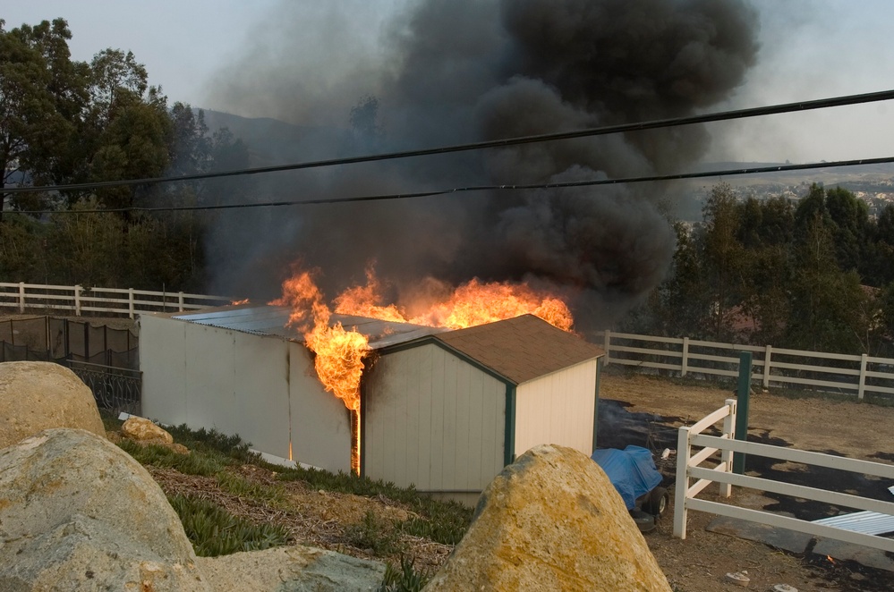 Fires in Rancho Santa Fe, California