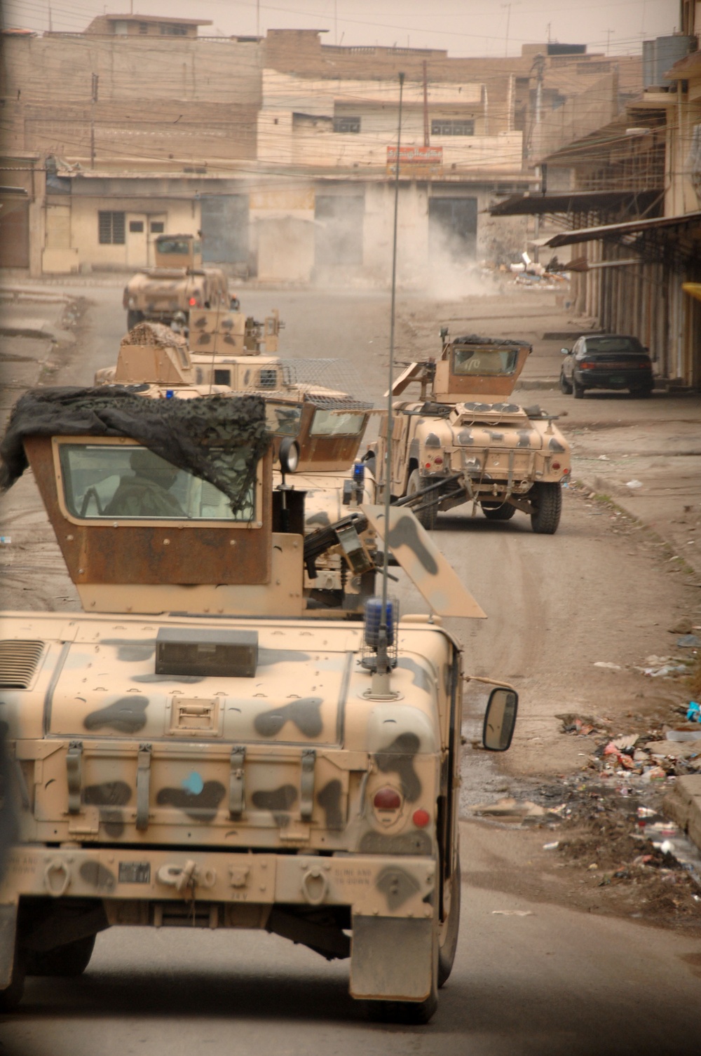 Patrol through Mosul