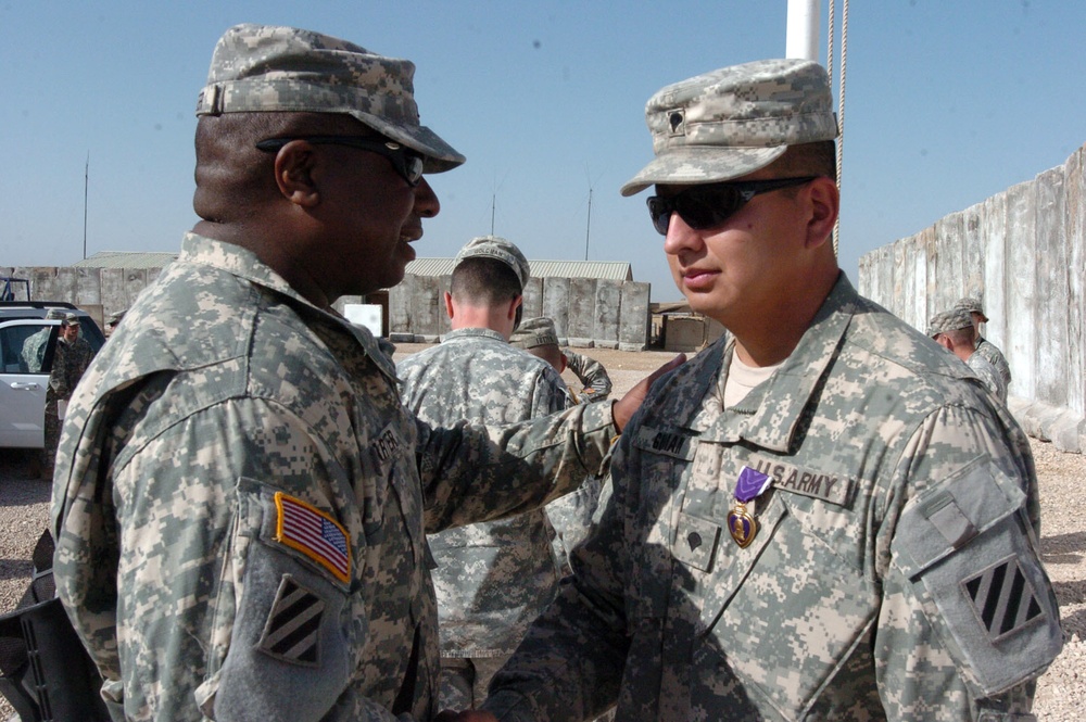 DVIDS - Images - Soldier receives Purple Heart for wounds from last ...