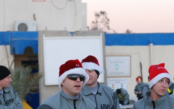 FOB Delta Soldiers celebrate Christmas