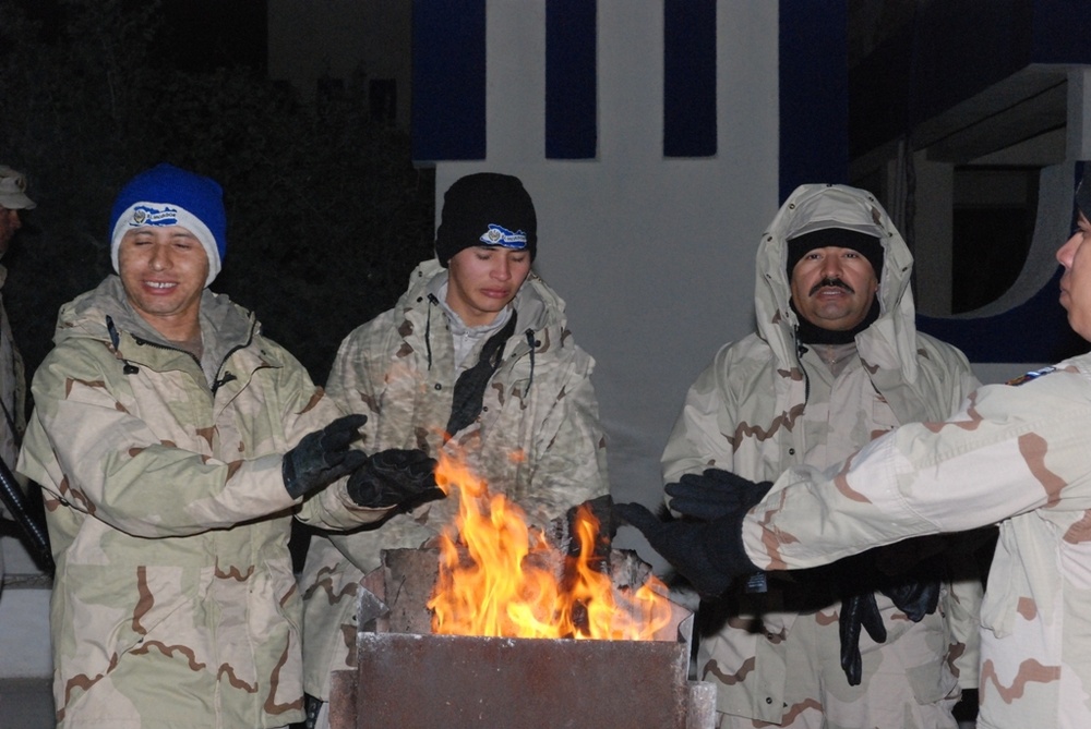 FOB Delta Soldiers celebrate Christmas