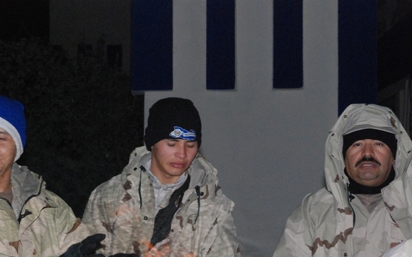 FOB Delta Soldiers celebrate Christmas