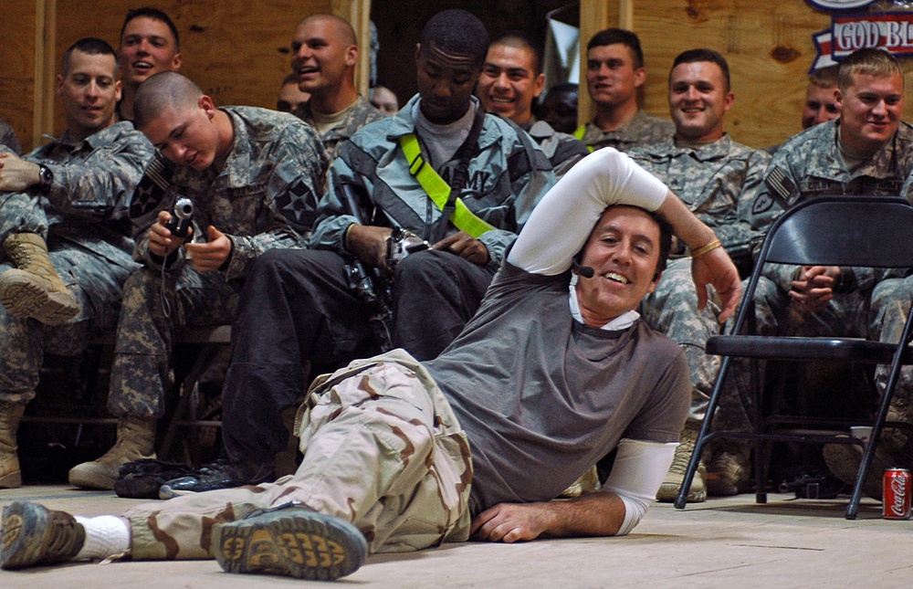 Comedians Perform at FOB Warhorse for Stryker Brigade Soldiers