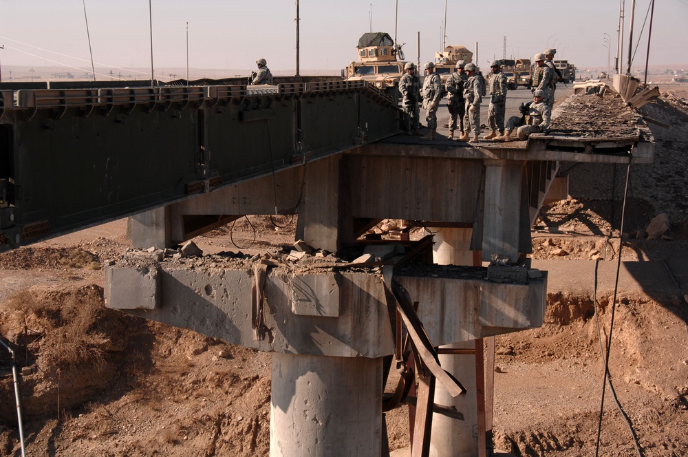 Temporary Bridge Allows Passage