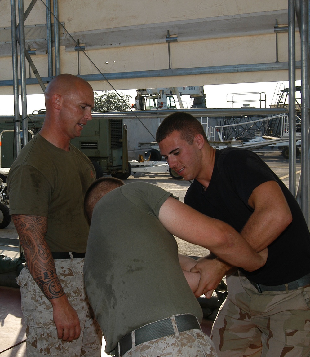 Airman Participates in Marine Corps Martial Arts Program