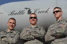 Trio of deployed Airmen get holiday surprise