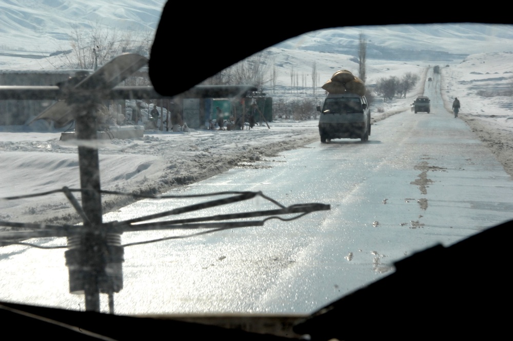 convoy through Sayad Abad
