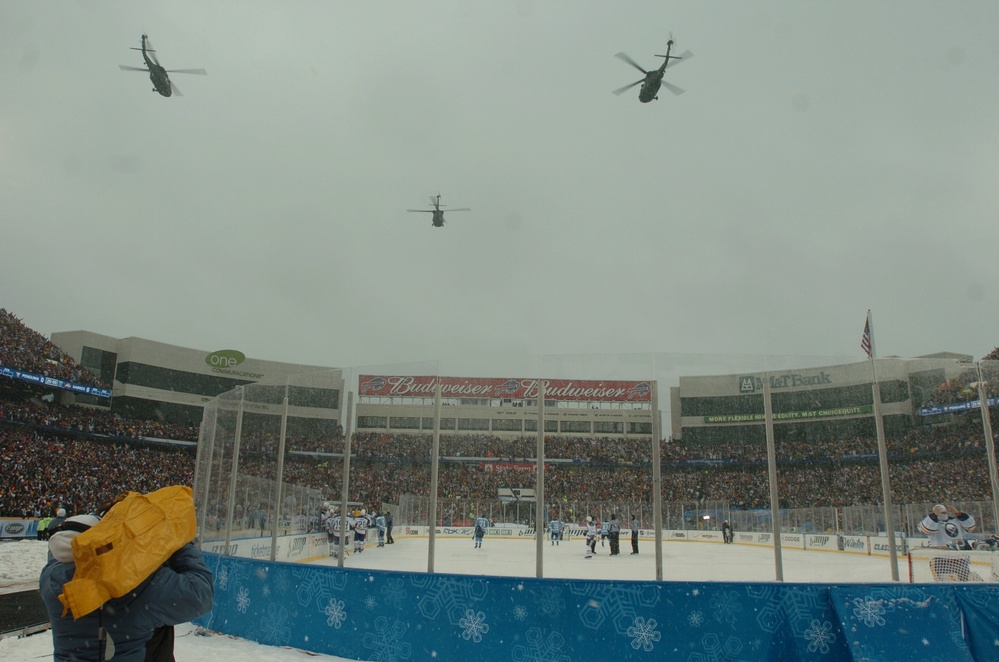 NHL Outdoor Hockey Recognizes Service Members