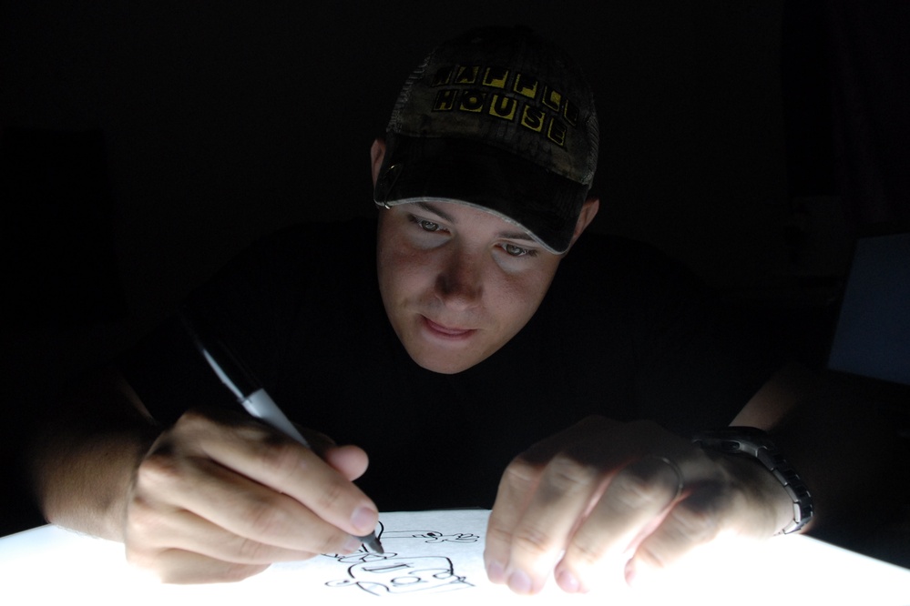 Cartoonist Continues Strip, Publishes Book While Deployed