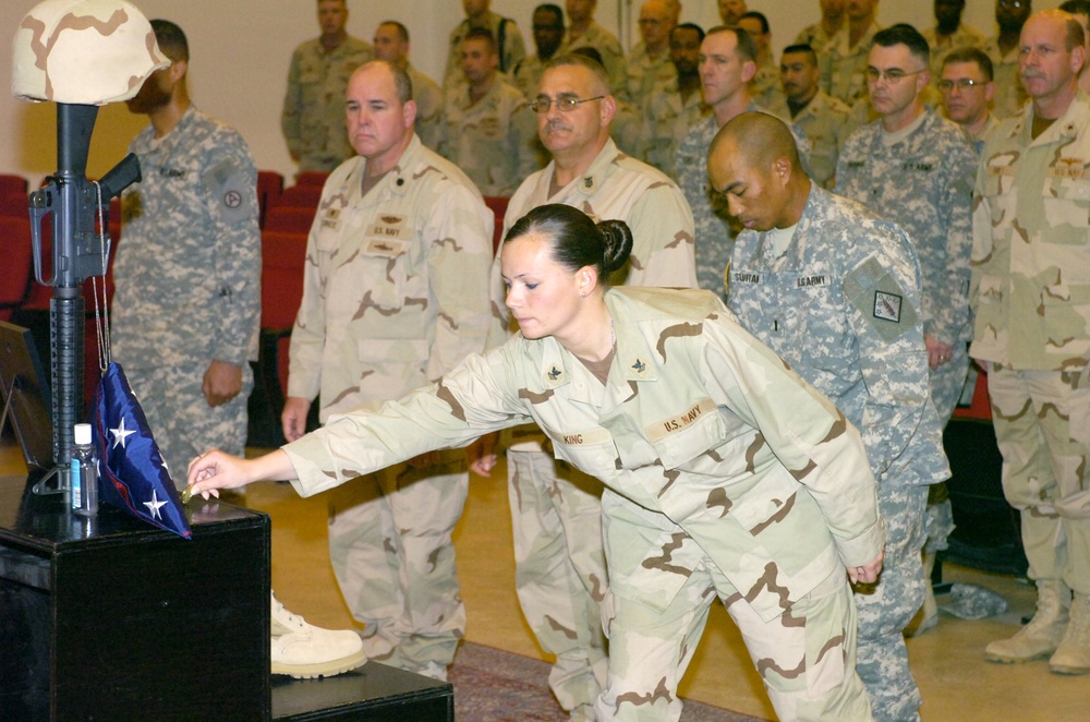 Memorial Service Held for U.S. Sailor in Kuwait