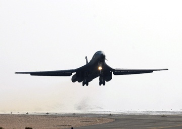 A B-1B launches