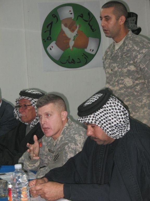 3rd HBCT, Mada'in Qada leaders discuss security, growth