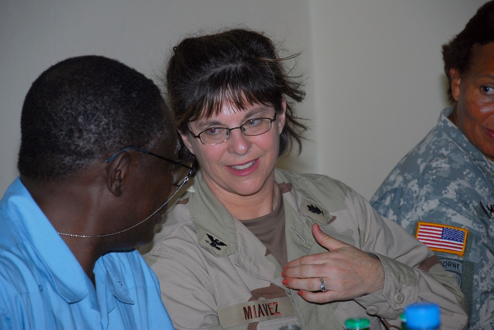 CJTF-HOA medical team attend Dikhil hospital dedication