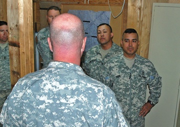 MNC-I Command Sgt. Maj. Visits 1-10th Mtn. Soldiers