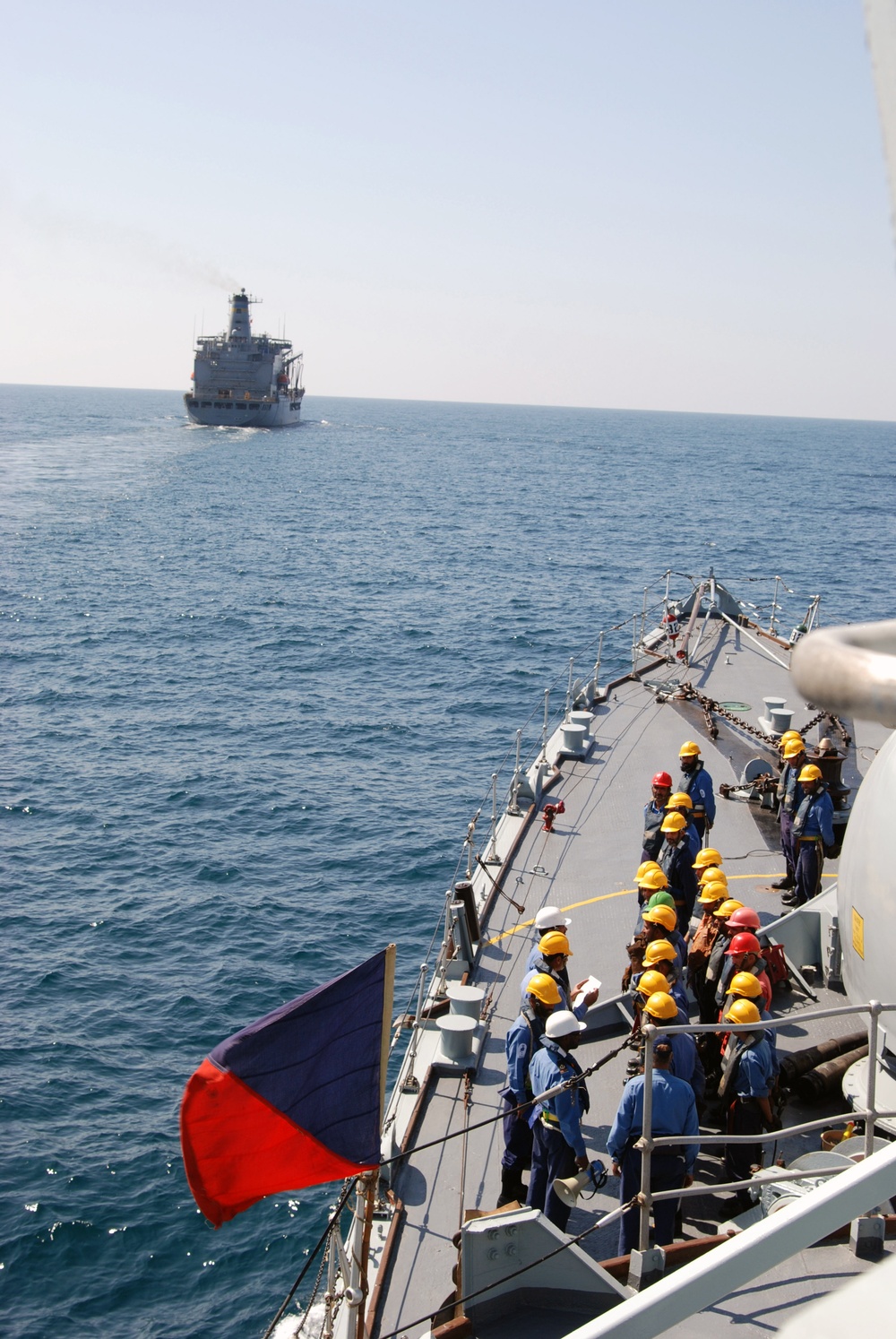 Underway Replenishment with Pakistan Navy Ship Babur