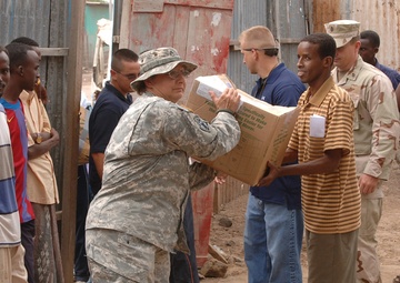 CJTF-HOA Personnel Donate School Supplies to Djibouti School