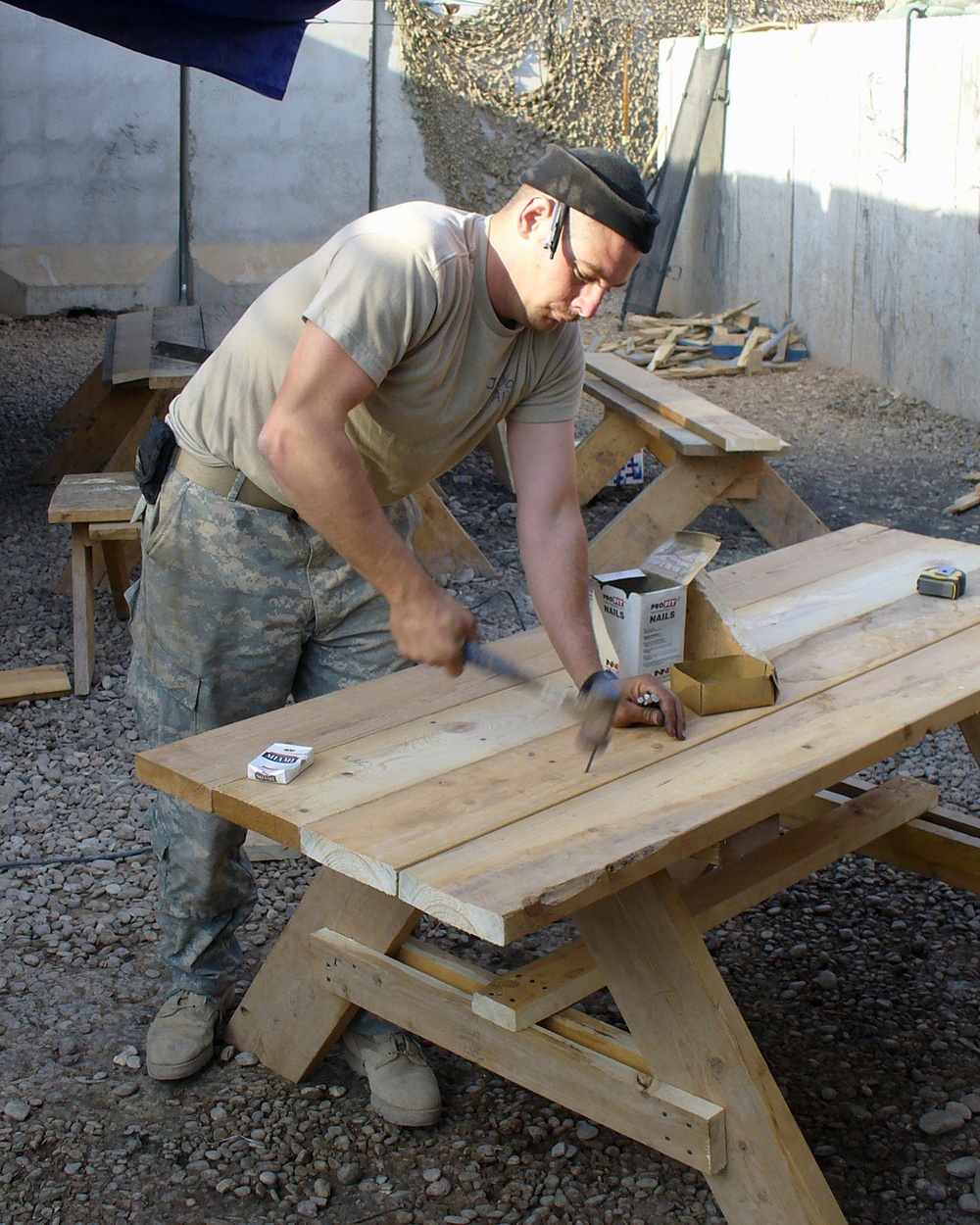Soldier transforms patrol base into more livable, operational place