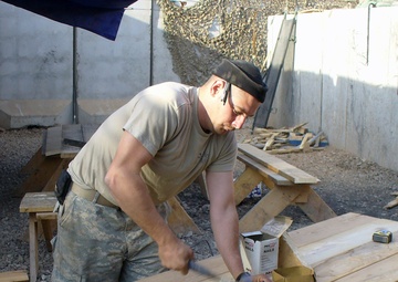 Soldier transforms patrol base into more livable, operational place