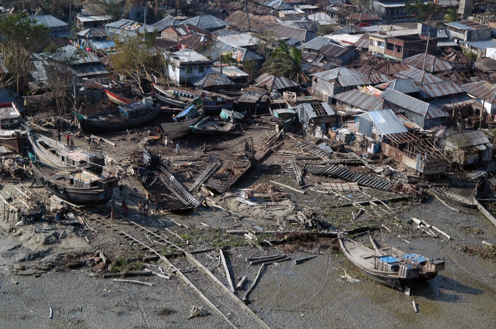 Tropical Cyclone Sidr Destruction