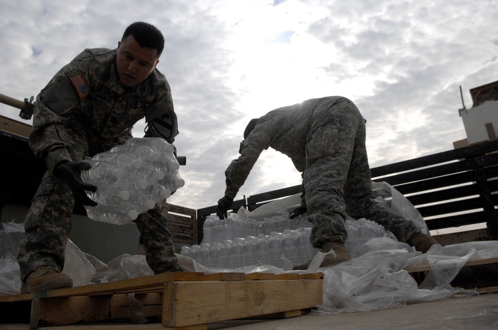 Re-supply mission in Iraq