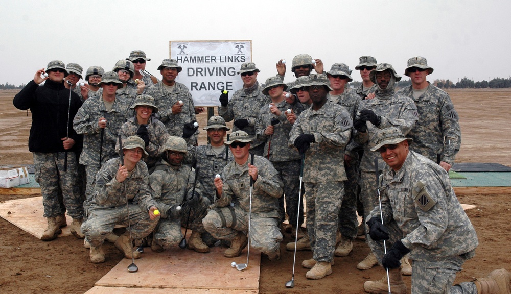 Golf fever spread to FOB Hammer