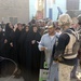 Soldiers distribute care packages to Iraqi civilians