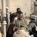 Soldiers distribute care packages to Iraqi civilians