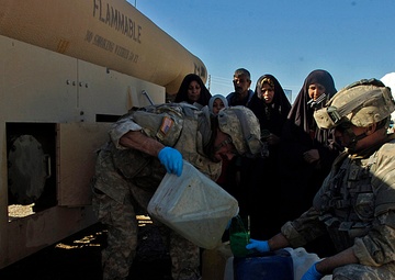 CF Assists the People in Fuel Shortages During Operation Raider Harvest