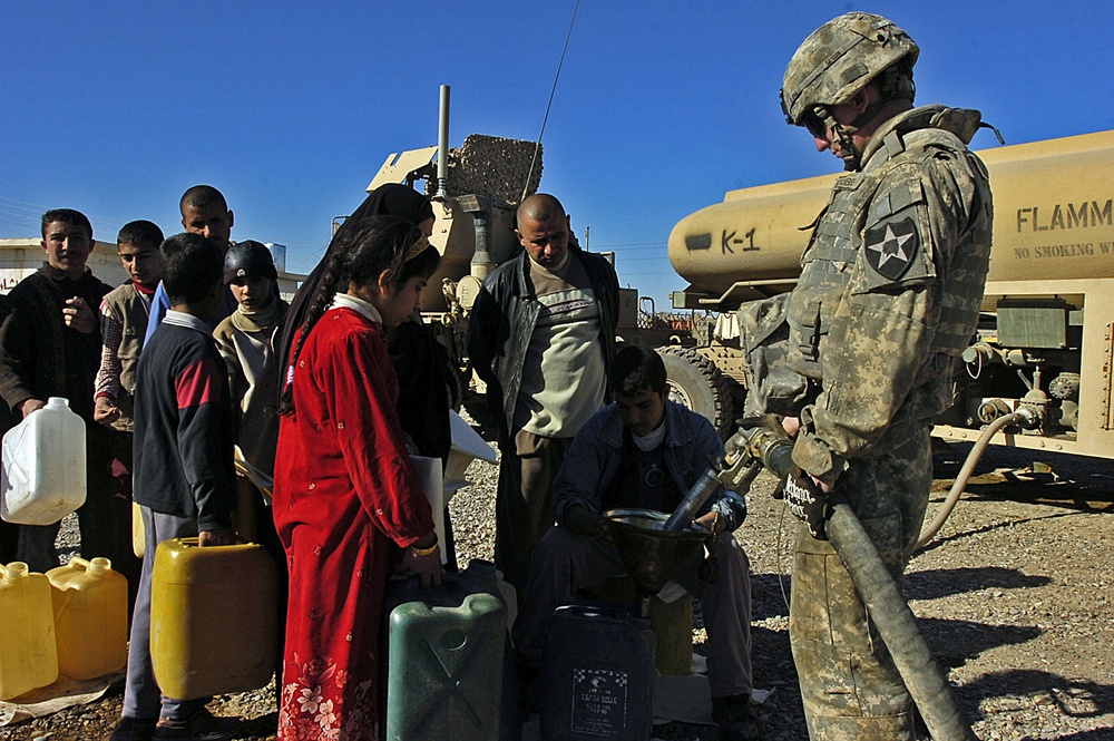 CF Assists the People in Fuel Shortages During Operation Raider Harvest