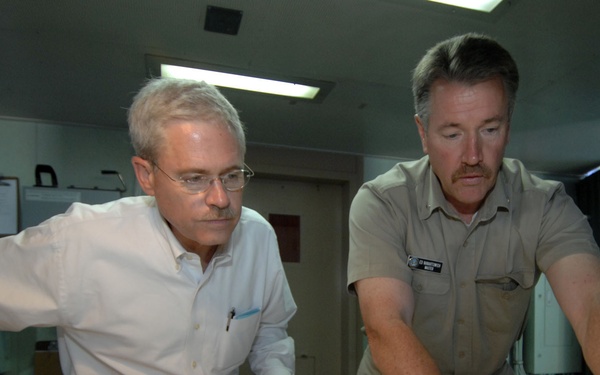 VIPs Board USNS Comfort