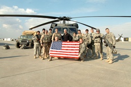 Artist begins production: Artist visits CAB Soldiers on Taji, LSA Anaconda