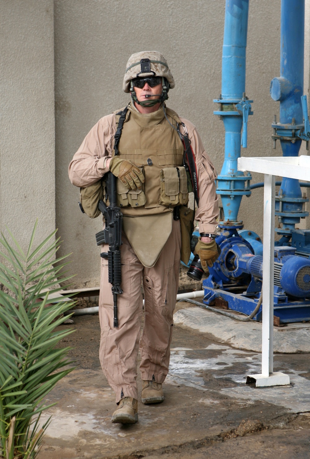 Marines Check the Al Fallajuh B Dewi Water Treatment Plant
