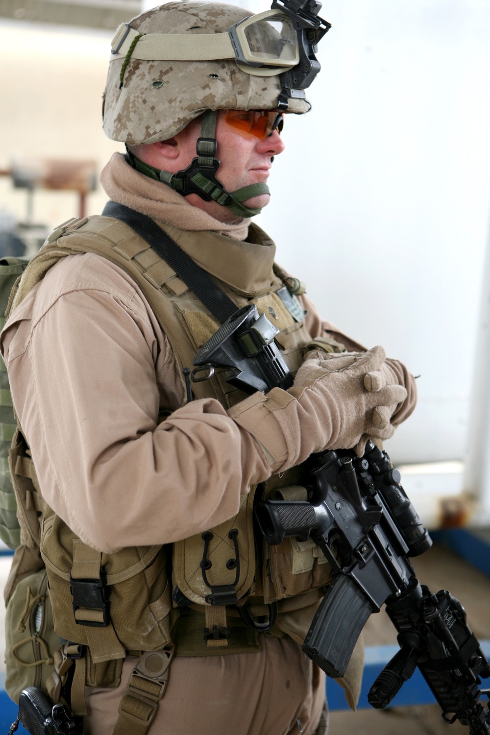 Marines Check the Al Fallajuh B Dewi Water Treatment Plant