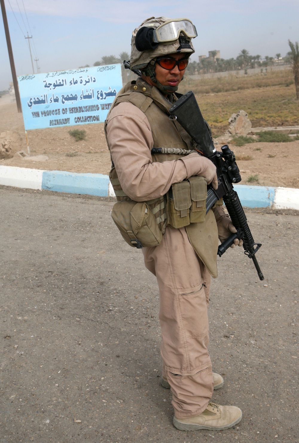 Marines Check the Al Fallajuh B Dewi Water Treatment Plant