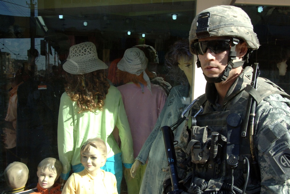 Soldiers Keep an Eye Out on Patrol