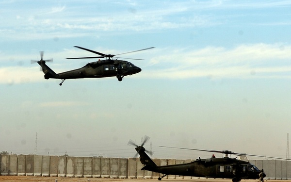 CAB Flies to FOB Warhorse