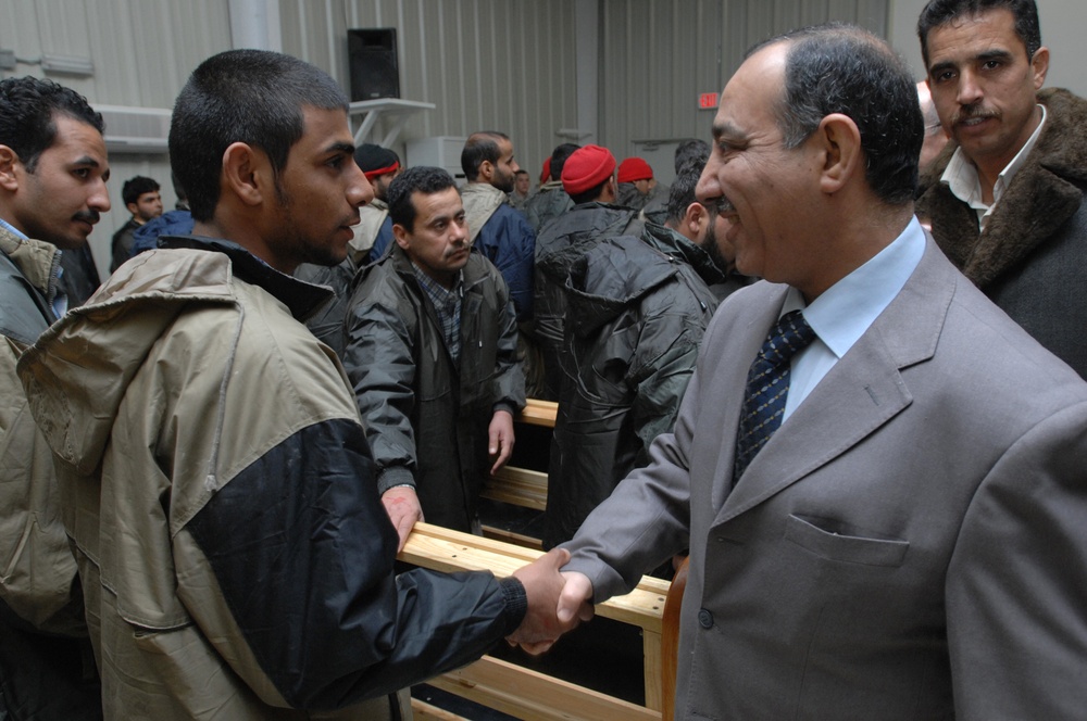 Release Ceremony for 100 Iraqi Detainees