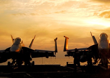 Flight Deck Sunset